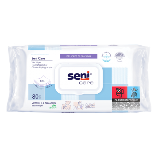 Lingettes nettoyantes hypoallergenique (x80) SENI