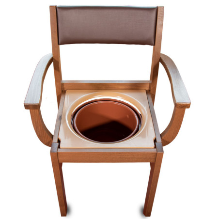 Chaise percée en bois Nordencare - Reconditionné