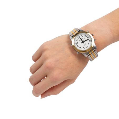 Montre parlante Style homme malvoyant avec date et alarme