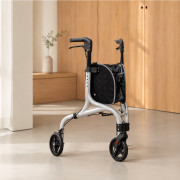 Déambulateur 3 roues en aluminium avec panier