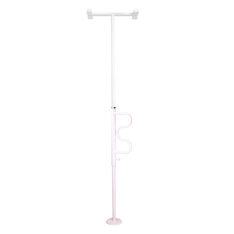 Barre verticale d'appui amovible - Blanc - 136 kg