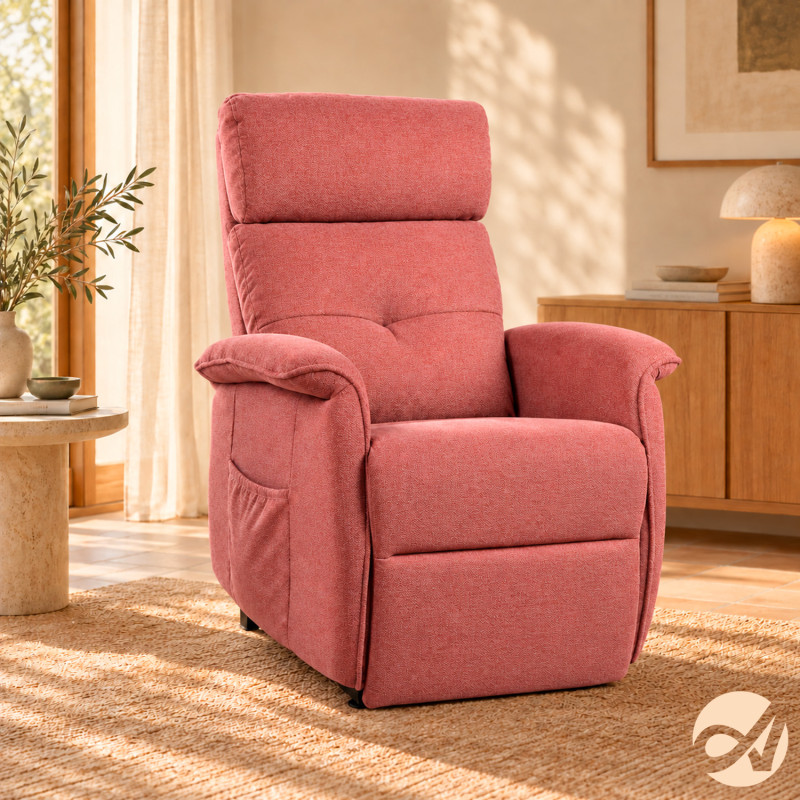 Le fauteuil releveur électrique APLOS - Corail - 92 cm