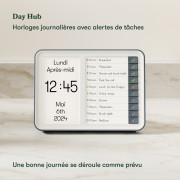 Horloge Alzheimer avec rappels de tâches quotidiennes - Day hub