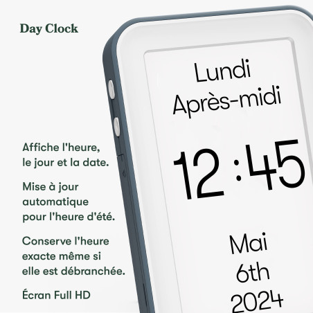 Horloge Alzheimer jour, date et heure - Day Connect
