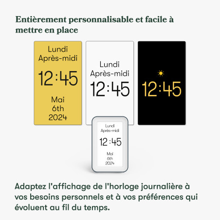 Horloge Alzheimer jour, date et heure - Day Connect