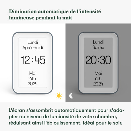 Horloge Alzheimer jour, date et heure - Day Connect
