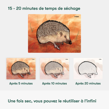 Peinture à l’eau Alzheimer réutilisable - Merveilles du jardin