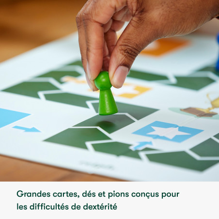 Jeux de société Alzheimer 2-en-1 – Petits chevaux et jeu de l'oie