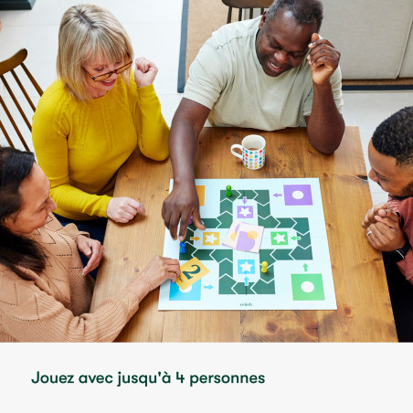 Jeux de société Alzheimer 2-en-1 – Petits chevaux et jeu de l'oie