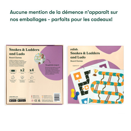 Jeux de société Alzheimer 2-en-1 – Petits chevaux et jeu de l'oie