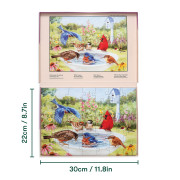 Puzzle Alzheimer 35 pièces - Oiseaux du jardin