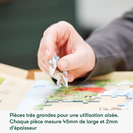 Puzzle Alzheimer 35 pièces - Oiseaux du jardin