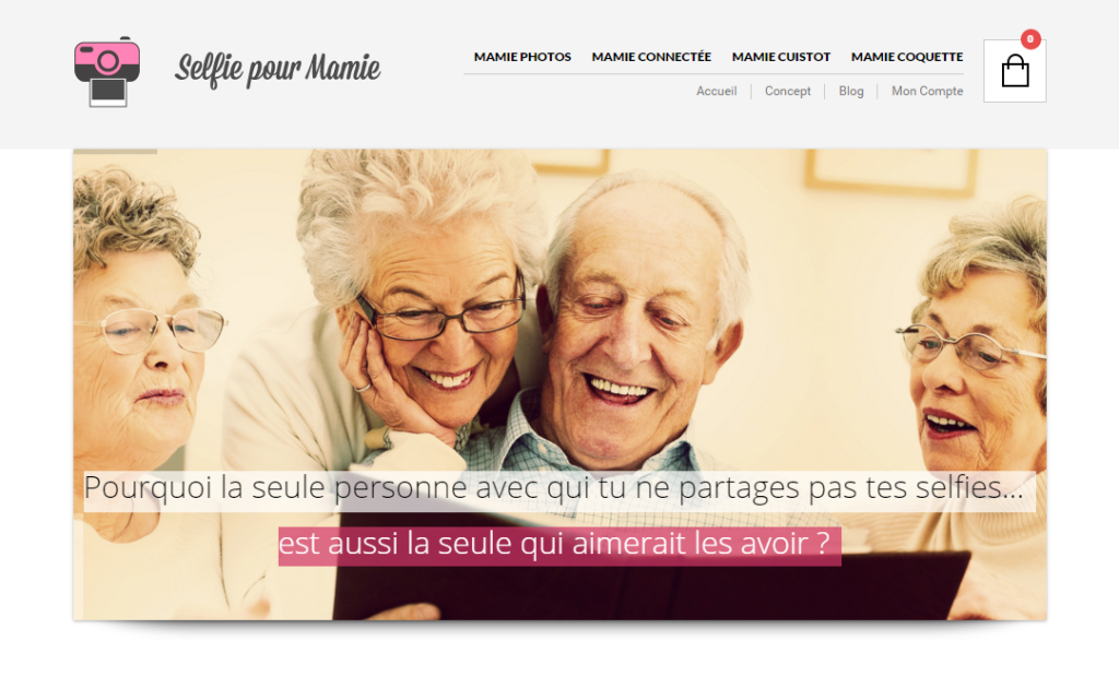 selfie pour mamie