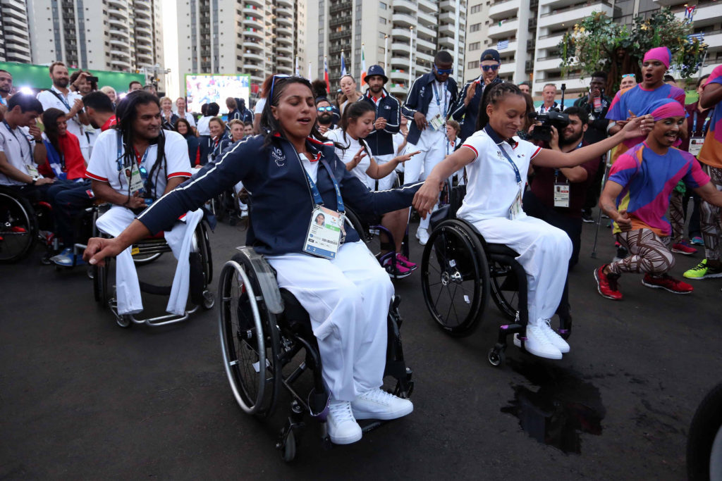 Cérémonie d'accueil aux jeux paralympiques le 3 septembre dernier.