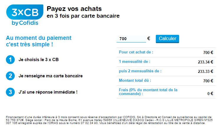 Réglez vos achats en 3 fois sans frais par carte bancaire ! - Blog Tous ergo