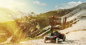 Scooter électrique handicapé tout terrain