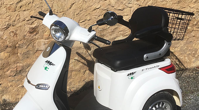 Scooter Electrique 3 roues PMR E-Trankily Homologué Route