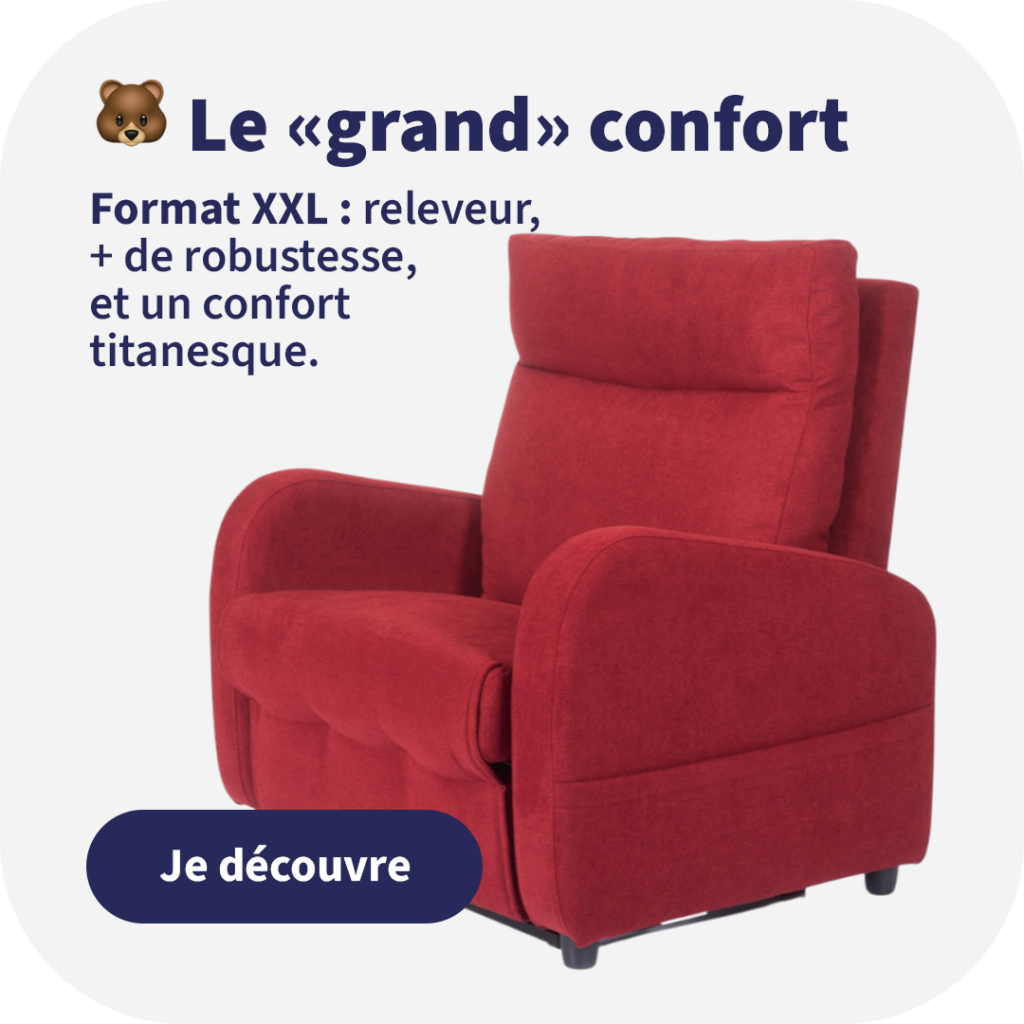 Fauteuil releveur grand taille Titan TOUS ERGO