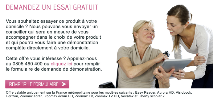 Remplir le formulaire téléagrandisseur